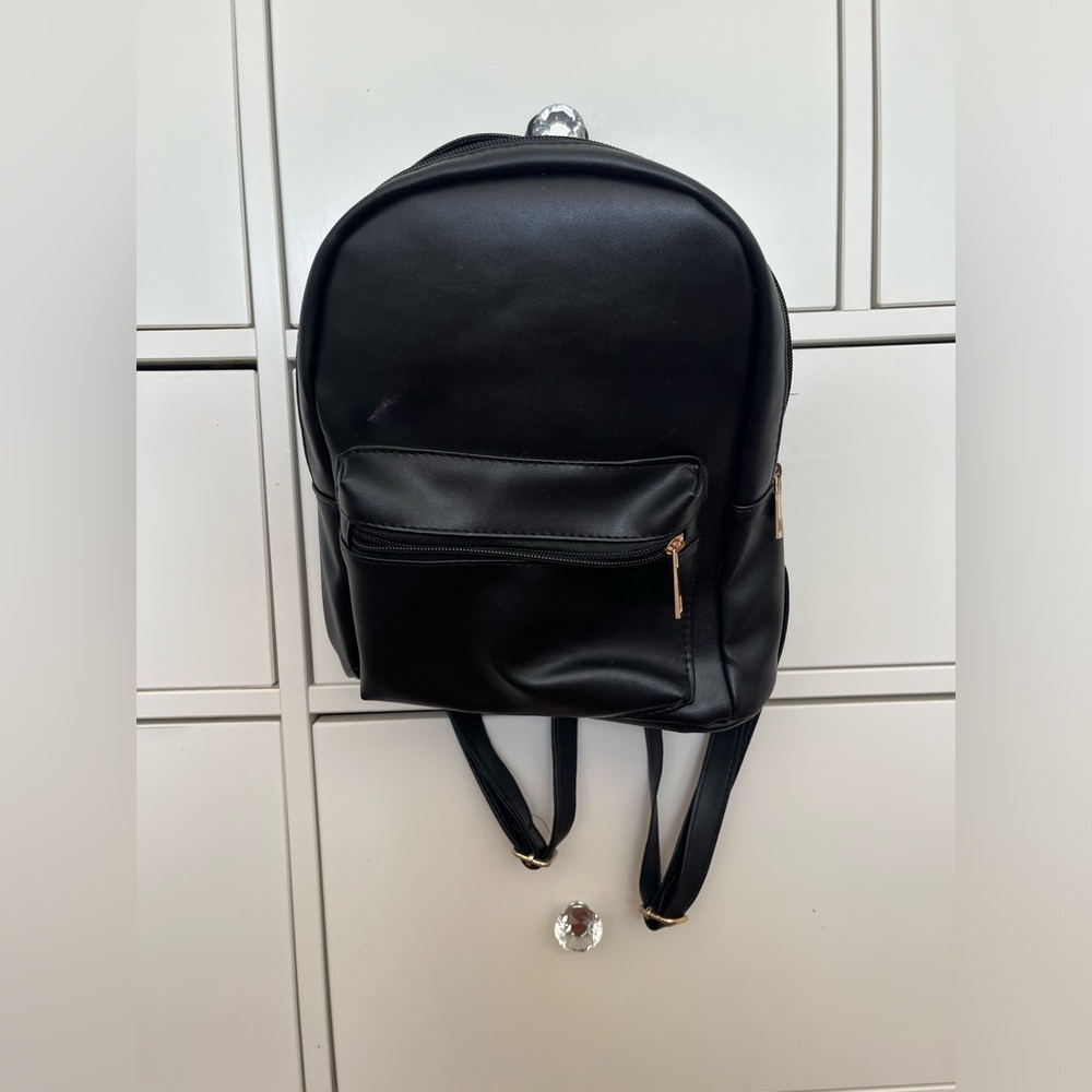 mini backpack in black. great for day trips/activities! - Picture 1 of 8